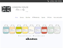 Tablet Screenshot of londonhousesalon.com